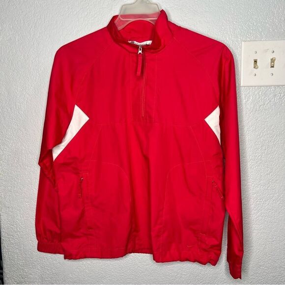 Nike Golf Fit Storm Lightweight Zip Collar Pink/White Women’s Windbreaker Sz M - Picture 2 of 12
